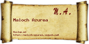 Maloch Azurea névjegykártya